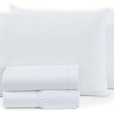 Jogo De Cama Montreal Casal Padrão 4 Peças Percal 150 Fios 100% Algodão - Branco