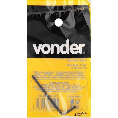 Chave Hexagonal (allen) 2,0 Mm, Vonder Ostenvonder