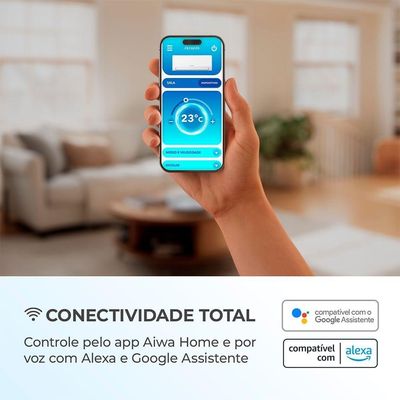 Ar Condicionado Aiwa Split High Wall High Inverter 12.000 Btus Frio AWS-AC-12F-EU 220V