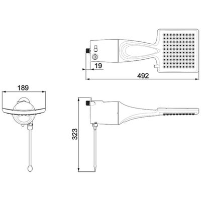 Ducha Loren Shower Ultra Eletrônica 127 Volts 5500 Watts 7510155 Lorenzetti Ducha Loren Shower U