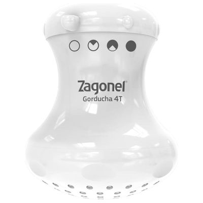 Ducha Gorducha 4 Temperaturas 5700 Watts 220 Volts Branco Dgd4t57220br11 Zagonel Ducha 5700w 220