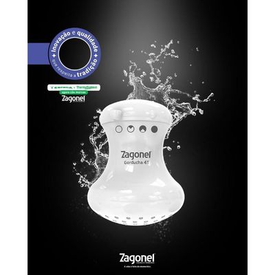 Ducha Gorducha 4 Temperaturas 5700 Watts 220 Volts Branco Dgd4t57220br11 Zagonel Ducha 5700w 220