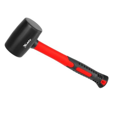 Martelo De Borracha 450g Cabo Fibra Vidro Profissional Mtx