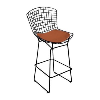 Banqueta Bertoia Preta D80 Assento Cobre