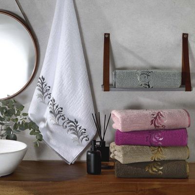 Toalha De Banho Eden Avulsa 01 Peça 450g/m² 1,40m X 70cm 100% Algodão - Bege