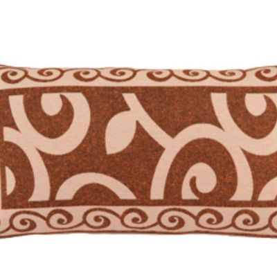 Capa De Almofada Decorativa Turin Retangular 1 Peça 58% Algodão / 42% Poliéster - Arabesco Coral