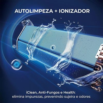 Ar Condicionado Aiwa Split High Wall High Inverter 9.000 Btus Quente E Frio AWS-AC-9QF-EU 220V