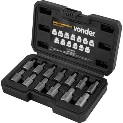 Jogo Bits Saca Parafuso 1/8''-1/2'' 13pcs Crmo Vonder