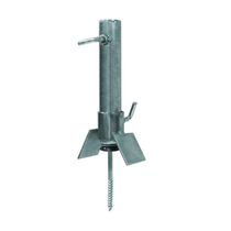 Suporte Antena 10-a Telha Brasilit 32mm Tubo 3- 4 Prata