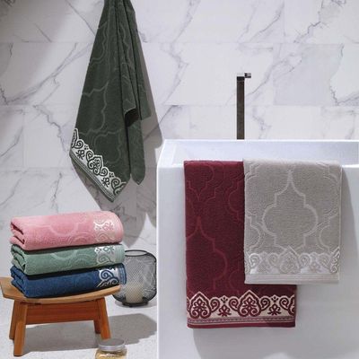 Toalha De Banho Marrocos Avulsa 01 Peça 400g/m² 1,40m X 70cm 100% Algodão - Verde Musgo