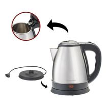 Chaleira Elétrica Agratto 1,8l Ce-01 Pratic Inox Preta Inox 110V