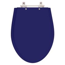 Assento Sanitario Poliester Absolute Azul Cobalto Para Vaso Ideal Standard