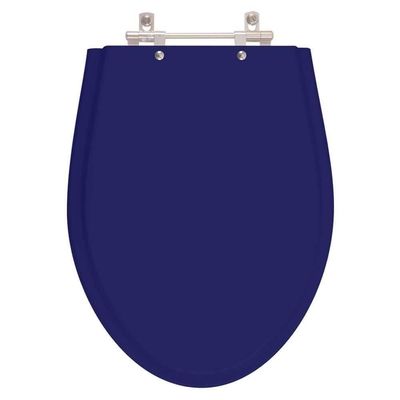 Assento Sanitario Poliester Absolute Azul Cobalto Para Vaso Ideal Standard