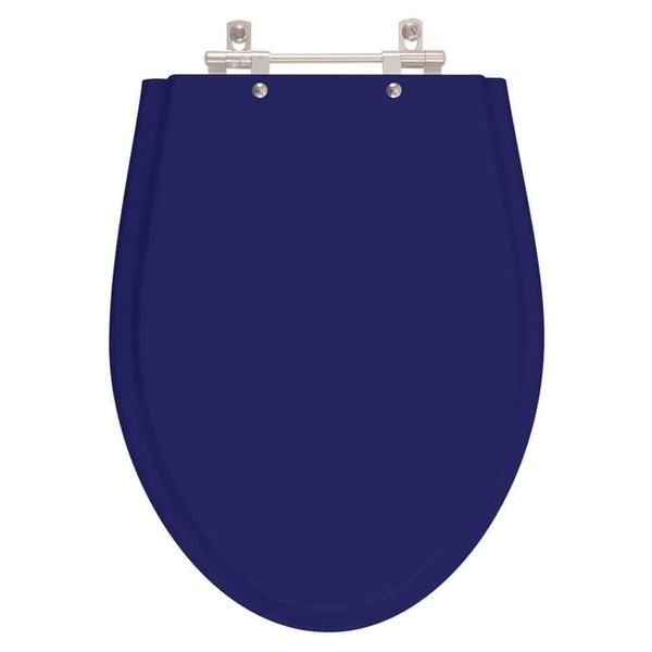 Assento Sanitario Poliester Absolute Azul Cobalto Para Vaso Ideal Standard