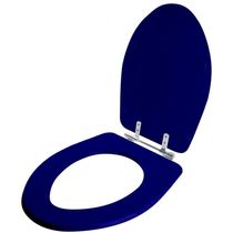 Assento Sanitario Poliester Absolute Azul Cobalto Para Vaso Ideal Standard
