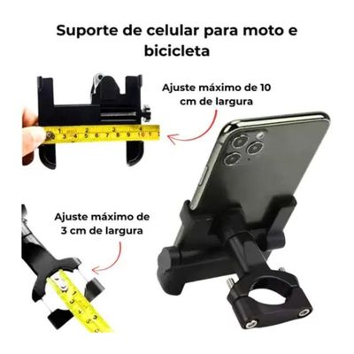 Suporte Celular Para Moto Bicicleta Universal Com Regulagem