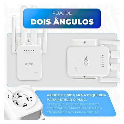 Repetidor De Sinal Wireless 2.4ghz Com 4 Antenas