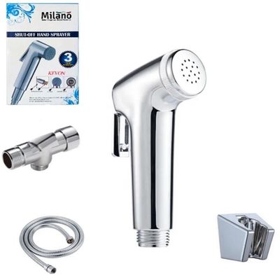 Ducha Higienica Banheiro Completa Com Torneira Chuveirinho Em Aluminio Metal Luxo Registro Incluido