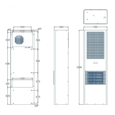 Ar Condicionado Industrial Para Painel Elétrico Indoor 4000W 220V Monofásico IP54 Gica 402