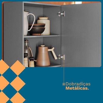 Paneleiro Para Microondas 2 Portas Line - Ssx Multicoisas Gris-gris