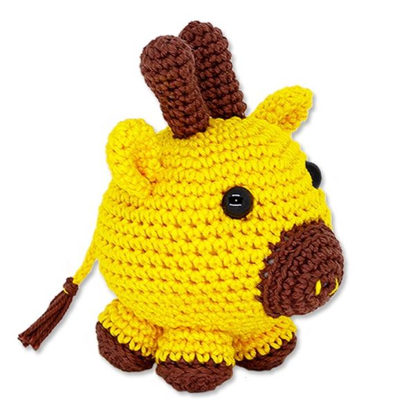 Amigurumi Bolinha Girafa 14cm Altura