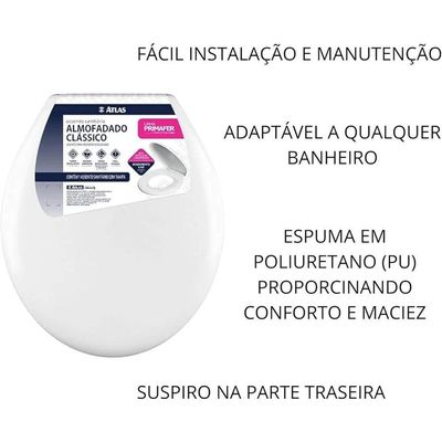 Assento Sanitário Almofada De Plástico