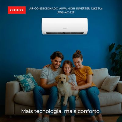 Ar Condicionado AIWA Split High Wall High Inverter 12.000 BTUs Frio AWS-AC-12F-EU 220V 220V