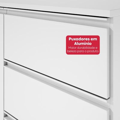 Cozinha Completa Nina 6 Módulos Branco