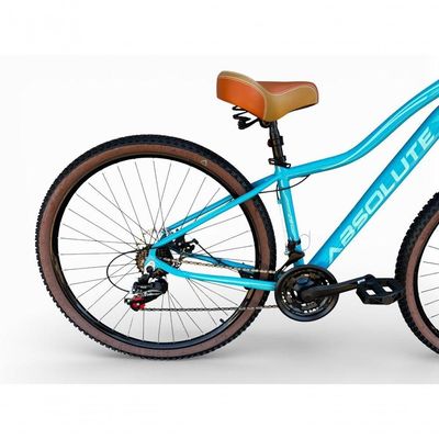 Bicicleta Aro 29 Feminina Absolute Hera Retrô Vintage 21v  Cesta Selim 2 Molas Azul Tam 17