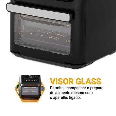 Air Fryer Oven Philco 11L 8 Funções Visor 1800W PAF11B 110V