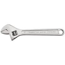 Chave Ajustável Para Porcas Tramontina Inglesa 10" 28mm Corpo Forjado Em Aço Carbono Cromado 4101651
