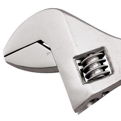 Chave Ajustável Para Porcas Tramontina Inglesa 10" 28mm Corpo Forjado Em Aço Carbono Cromado 4101651