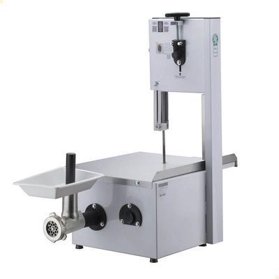 Serra Fita De Bancada Com Moedor Malta Mesa Inox Branca Lâmina 181cm Motor 1-2 Cv Bivolt