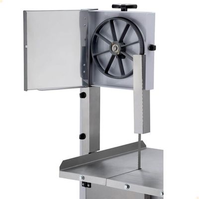 Serra Fita De Bancada Com Moedor Malta Mesa Inox Branca Lâmina 181cm Motor 1-2 Cv Bivolt