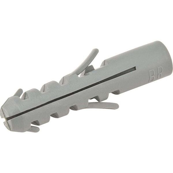 Bucha De Plástico Para Fixação 8 Mm, Cartela Com 100 Peças, Vp 8, Vonder