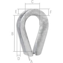 Anilha/sapatilho Para Cabo De Aço, 15,90 Mm - 5/8, Vonder Ostenvonder