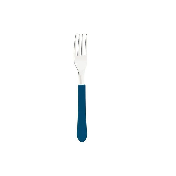 Jogo De Garfos De Mesa Leme Com Lâminas Em Inox E Cabos De Polipropileno Azul 12pçs - Tramontina