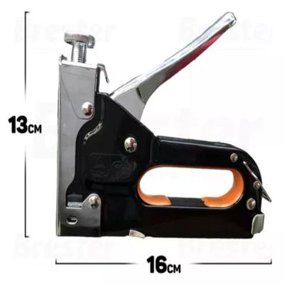 Kit Grampeador Pinador Tapeceiro Profissional Maleta Kit Completo 4 A 14mm 300 Grampos Pregos