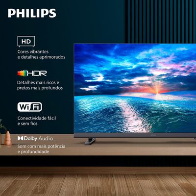 Smart TV Philips 32 Polegadas, HD, LED, Titan OS - 32PHG6910/78 Preto / Bivolt