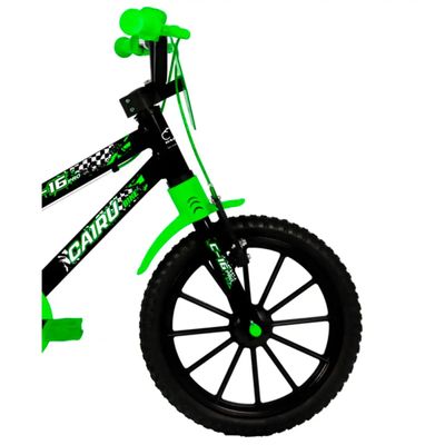 Bicicleta  ARO16 Cairu C-16 PRO MTB ABS MASC - 320234 Preto / Verde