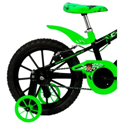 Bicicleta  ARO16 Cairu C-16 PRO MTB ABS MASC - 320234 Preto / Verde