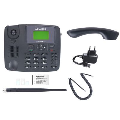 Telefone Celular Fixo de Mesa WI-FI Dual SIM 700, 850, 900, 1800, 1900, 2100, 2600MHZ CA-42SX 4G