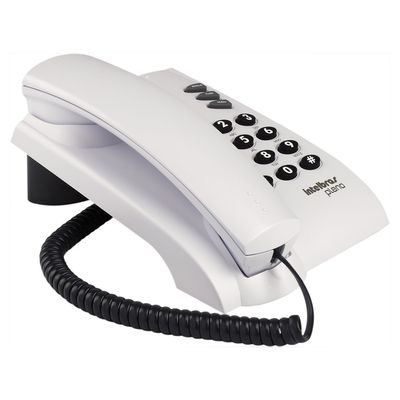 Telefone com Fio Intelbras Pleno sem Chave Cinza Artico