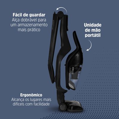 Aspirador de pó vertical sem fio 2 em 1 Ultra Clean Polishop Bivolt