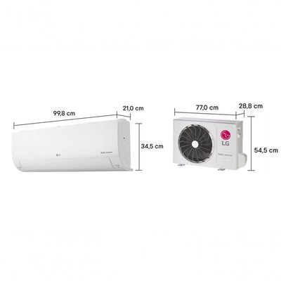 Ar Condicionado LG Dual Inverter AI Voice 18.000 BTUs Quente/Frio 220V