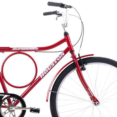 Bicicleta Houston Aro 26 Super Forte Vermelho