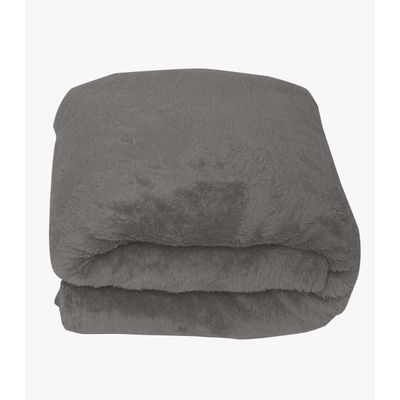 Manta De Microfibra Lisa Casal Rovitex Home Cinza UN / Cinza