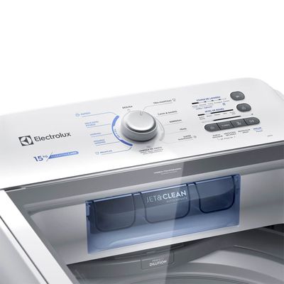 Máquina de Lavar Electrolux 15kg Branca Essential Care com Cesto Inox e Jet&Clean (LED15) 127V