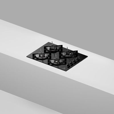 Cooktop 4 Bocas a Gás Electrolux Mesa de Vidro Efficient Grade de Aço Fosco (KE4GR) Bivolt