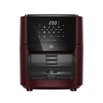 Air Fryer Oven Electrolux por Rita Lobo 12L Digital Vermelha Escura Experience 1700W (EAF86) 127V